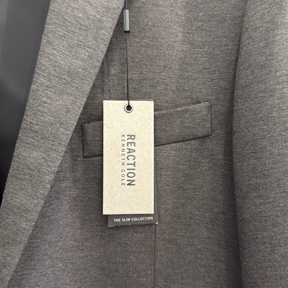 NWT Gray Men's Blazer, Slim​​ - Picture 2 of 4